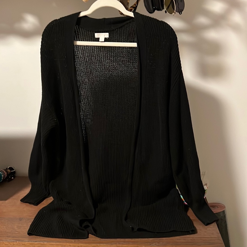 Classic Long Black Caridgan